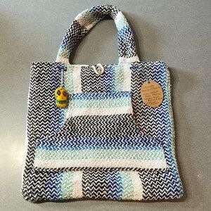 Handmade, Up-Cycled Mexican Poncho Tote
